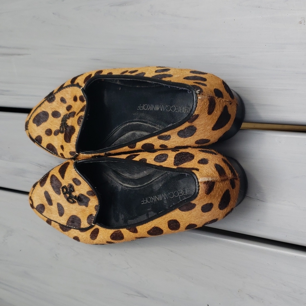 Rebecca Minkoff calf hair animal print loafers - Picture 3 of 14